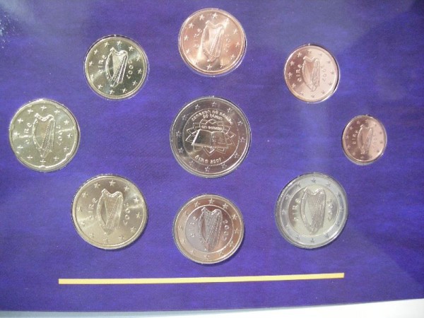 (afbeelding voor) BU set Ierland 2007 extra 2 euro verdrag van Rome